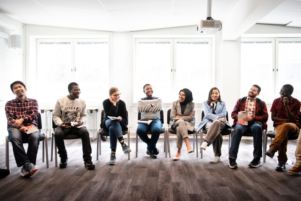 Swedish Institute scholarship holders at a workshop about leadership, which was organised by the SI Network for Future Global Leaders (NFGL) in 2019. Photo- Moa Karlberg.