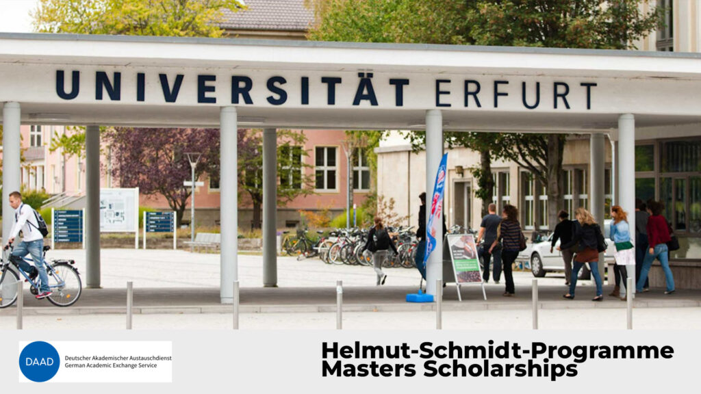 DAAD Helmut-Schmidt Programme Masters Scholarships