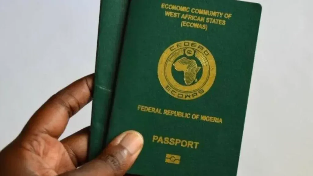 A Nigerian Passport used to illustrate the article. (PHOTO CREDIT: Vanguard Newspaper)