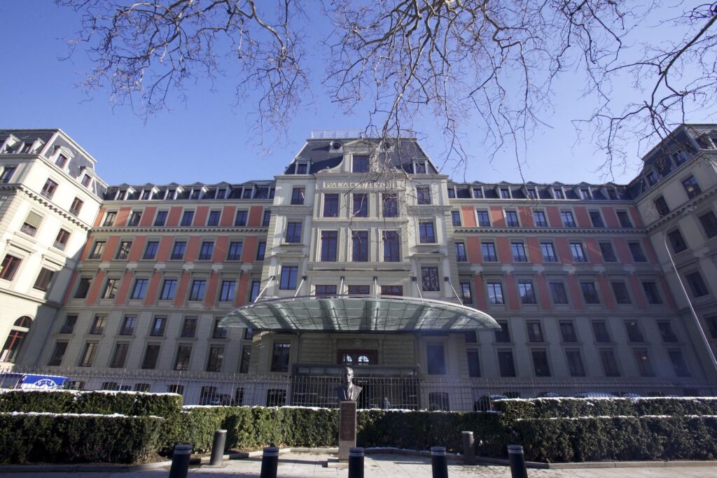 The Palais Wilson in Geneva, Switzerland, headquarters of the Office of the United Nations High Commissioner for Human Rights (OHCHR)
